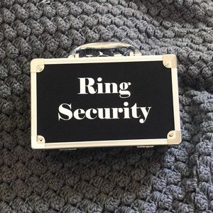 Ring bearer “ ring security “ box for wedding